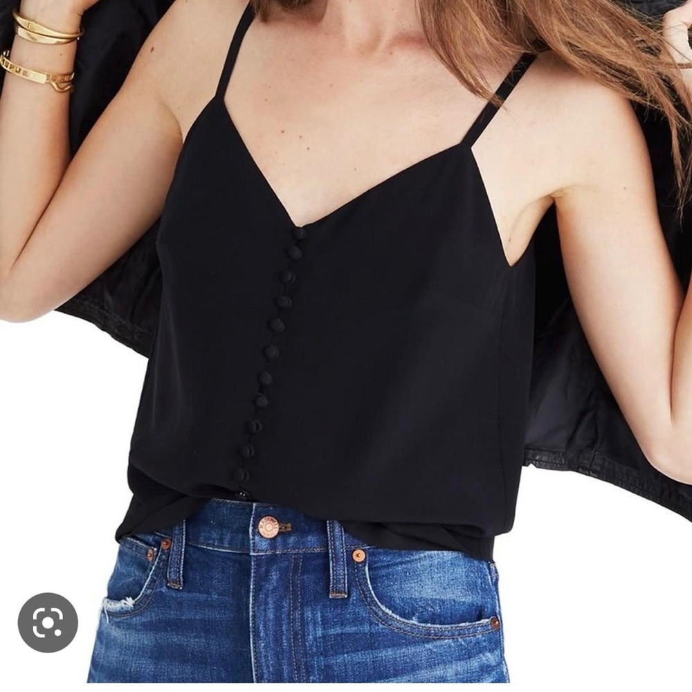 Madewell Silk Button Down Cami